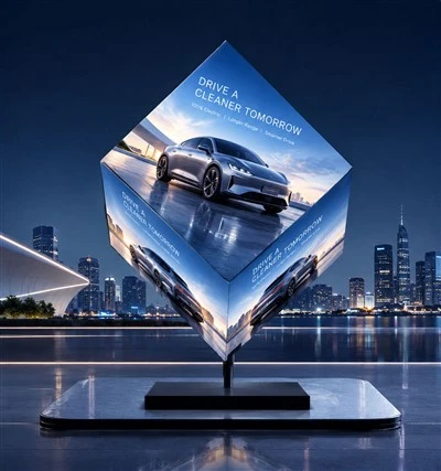 Litestar LEC 360 graders roterende LED Cube skærmpanel