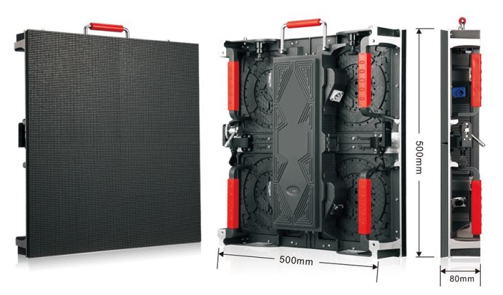 P3.91 / P4.81 / 6.25mm Krummet LED Panel Indendørs Forsiden Reparation LED Display / Skærmstøtte Angle Justering til Magic Stage og Events